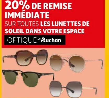 toutes les lunettes de  soleil dans votre espace optoque by auchan 