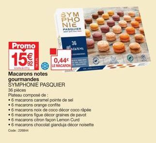 Promotion: 36 Macarons Gourmands ŠYMPHONIE PASQUIER à 15€ | 6 caramel+6 orange | 0,44€ le macaron!