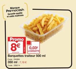 barquettes Promo