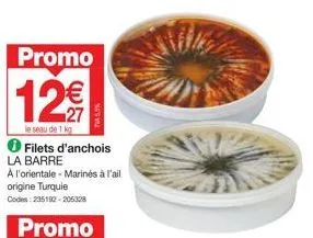 ✪ occasion : filets d'anchois turcs marinés à l'ail à 12€/kg - la barre a l'orientale.