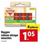 Baygon Attrape Mouches: Promo 4 pièces Line & Strice Attach 1.05!