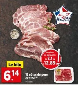 côtes de porc 