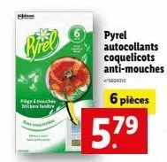 promo ! pyrel autocollant coquelicots anti-mouches - 6 pièces - 5.7⁹ - seulement 79 €!