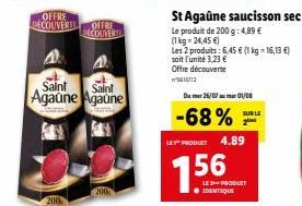 saucisson sec Saint Agaune