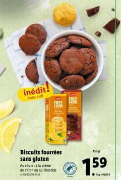 Nouveau Chez Lidl: Biscuits fourrés Sans Gluten de 150g à 10,40€ - Promo 7.59€!