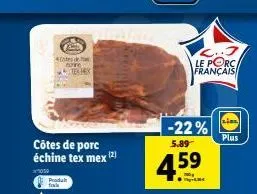 côtes de porc 3m