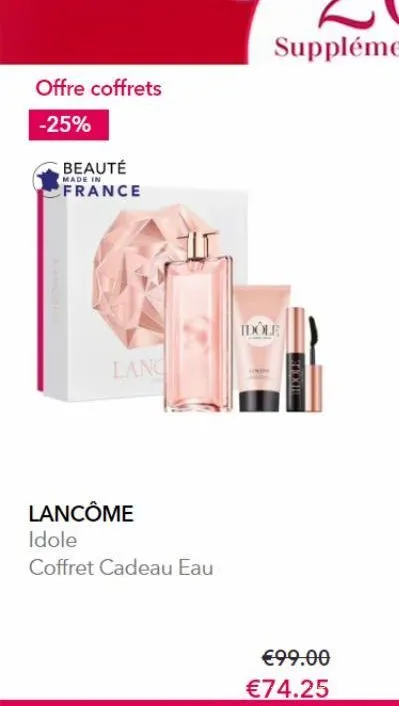 coffret cadeau lancôme