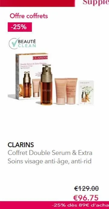 sérum clarins