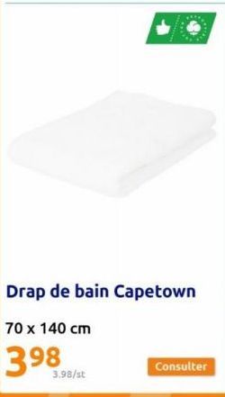 3.98/st  Drap de bain Capetown  70 x 140 cm  398 