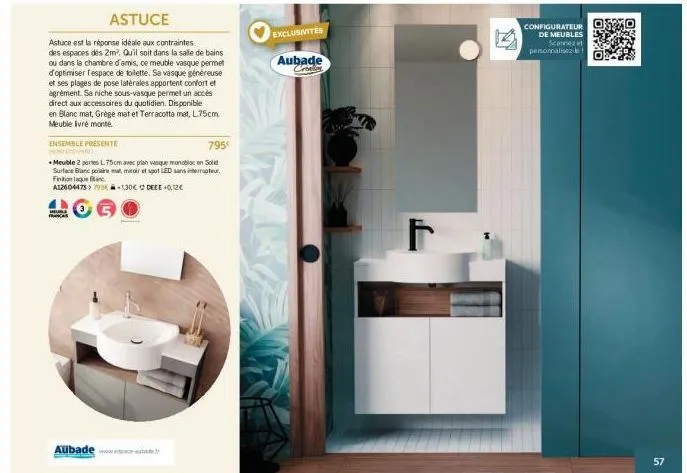 vasque 2m² - profitez de la promo pour optimiser votre salle de bain ou chambre d'amis