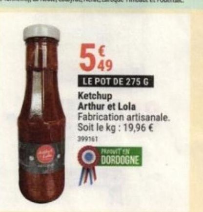 ketchup Arthur et Lola