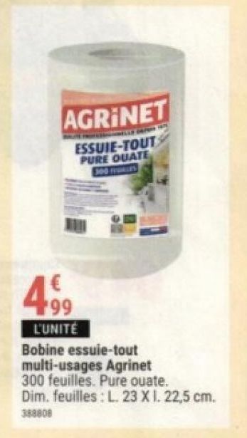 Bobine essuie tout multi-usages Agrinet