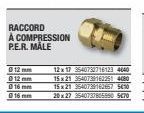 RACCORD  À COMPRESSION P.E.R. MÅLE 