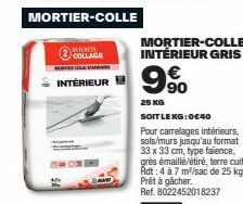 Promo: Collage Moster Lovago - Carrelages Intérieurs à 0,40€/m² - Adt: 4-7 m²/sac de 25 kg