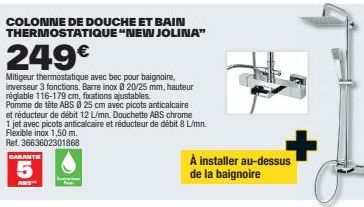 Nouvelle Jolina : Mitigeur Thermostatique avec Garantie 5 Ans - 249€!