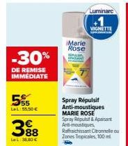 MARIE ROSE: Spray Répulsif Anti-Moustiques avec une Remise Immédiate de -30%, -5% supplémentaires et 38,80€ pour 88 Vignettes!