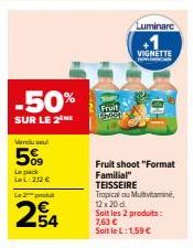 50% de Réduction - Régalez-vous avec le Pack LL de 54 Fruit Chook & Fruit Shoot Familial à 1,59€!