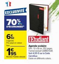 agenda scolaire Carrefour