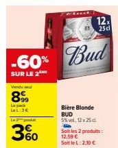 bière blonde Budweiser