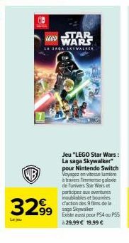 Explorer l'univers Star Wars avec le jeu LEGO Star Wars: La saga Skywalker sur Nintendo Switch - 32,99€!