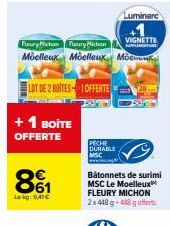 Offre Spéciale: Bâtonnets de Surimi MSC + 2 Boîtes Mœlleux Fleury Michon Gratuites! Pêche Durable MSC.