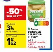 cœurs d'artichauts Carrefour