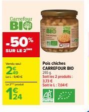 pois chiches Carrefour