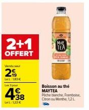 Offre Spéciale - Boisson au THÉ MAY TEA : 2+1 Gratuit, 3 L dès 183€, 12 L dès 438€!