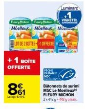 Lot de 2 Boîtes de Surimi Fleury Michon Mœlleux Offert à Lekg:641€!