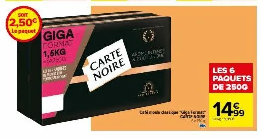 café moulu carte noire