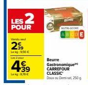 beurre Carrefour