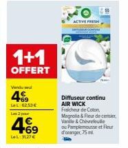 Offre Spéciale Air Wick : 1+1 OFFERT ! Varille & Chèvrefeuille et Pamplemousse Frais pour 4.69 €