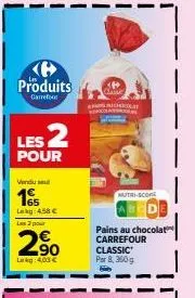 pains au chocolat carrefour