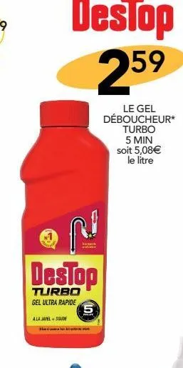 le gel deboucheur turbo