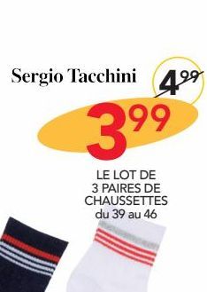 Le lot de 3 paires de chaussettes