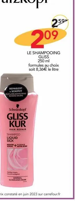 le shampoing gliss