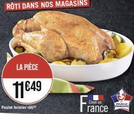 Poulet Roti Fermier Français : 11€49, Un Goût Unique et Irrésistible !