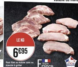 Filet de Porc Français KG 6695: 10 morceaux minimum tranchés à griller - Dégustez le Meilleur!