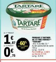 fromage onctueux Tartare