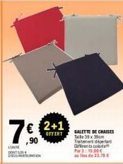 Offre Spéciale ! Gâteau LIN DONTO à 3,15€ - Réduction de 7,90€ sur le Pack de 3 Chaises 39x390m, Traitement Diperlant, Plusieurs Couleurs Disponibles !