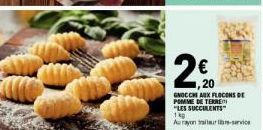 Gnocchi aux flocons de pomme de terre Les Succulents 1kg : 250,20€ - Aurayon Traiturevice.