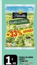 Florette  Feuille de Chine  Ex  +33% OFFERT 