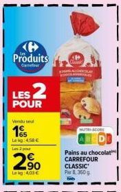 pains au chocolat Carrefour