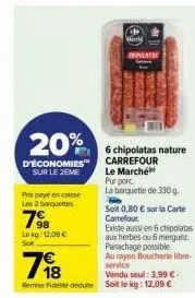 barquettes carrefour