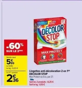 Lingette Anti-Décoloration Max Protect Décolor Stop Eau Ecarlate