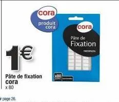 ferrata fixation pâte x80 : 1€ seulement chez cora!