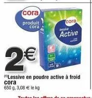 lessive en poudre cora