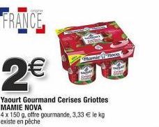 Si Vous Aimez les Cerises Griottes, Goûtez le Yaourt Gourmand Mamie Nova ! 4 x 150g à 3,33€ le kg ! Offre Gourmande Pêche Pipper Prem Vaca.