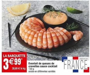 queues de crevettes 