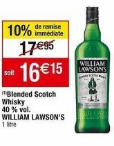 WL's Blended Scotch Whisky - 10% de Réduction, 40% Vol, à 16€15 au lieu de 17€95 !